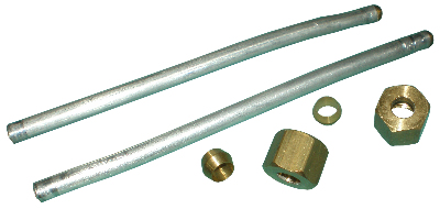 one pair aluminum plumbing tubes
