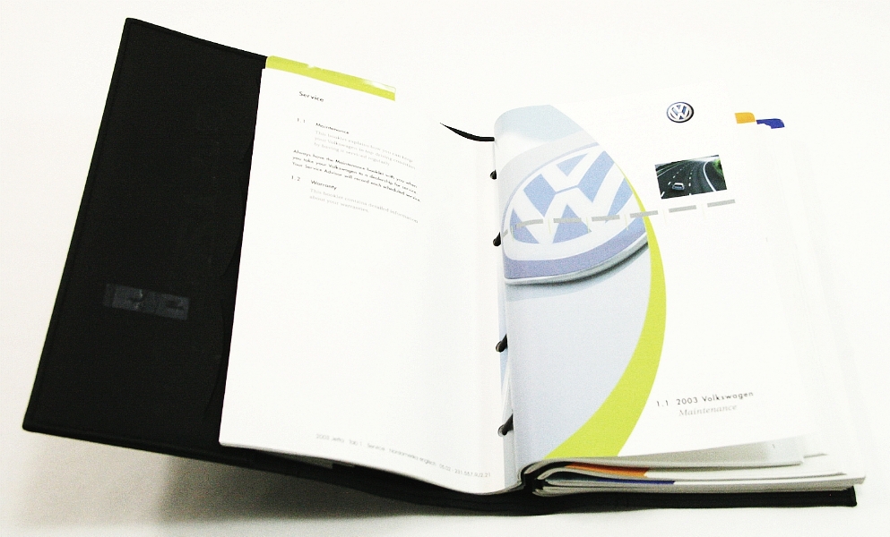2003 VW Jetta Owners Manual Book Booklet Info MK4 Volkswagen - Genuine