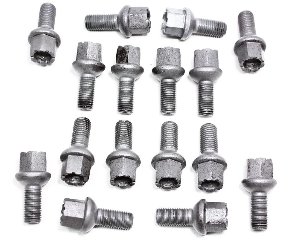 Lug Bolt Nut Set VW Jetta Rabbit GTI Pickup MK1 16 Nuts Bolts