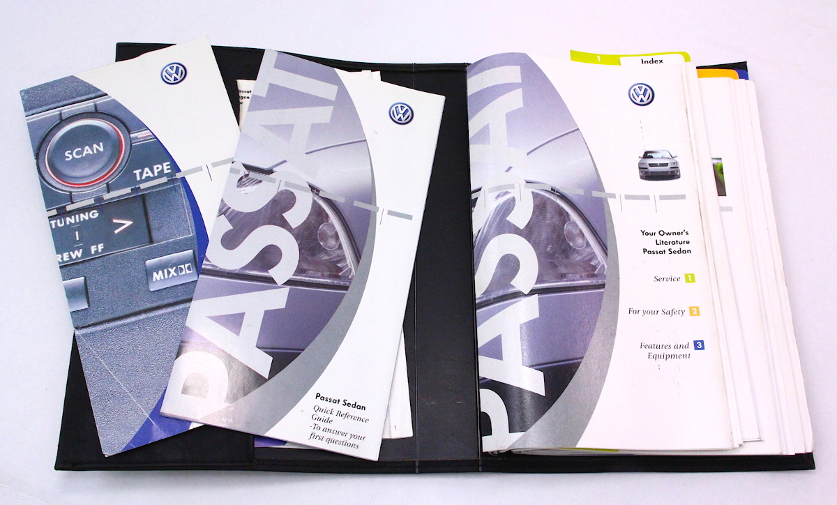 2001 VW Passat B5 Owners Manual Case Book - Genuine Vokswagen