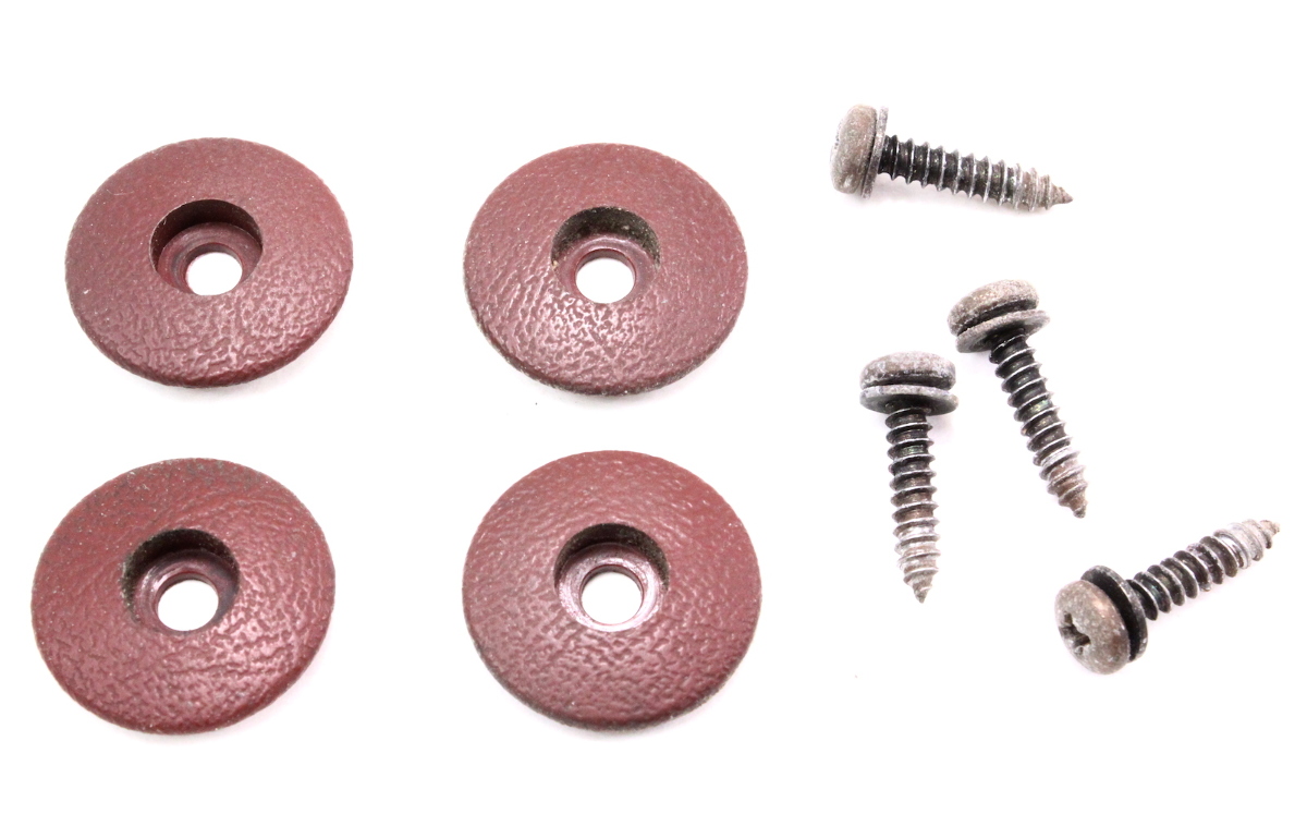 Dashboard Mounting Screws & Trim Caps VW Jetta Rabbit GTI MK1 Red