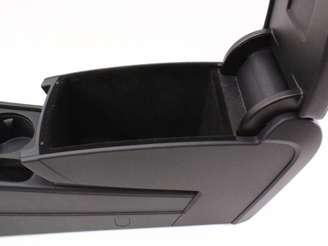 Black Vinyl Center Console Armrest 0610 VW Passat B6 Genuine 3C0 863