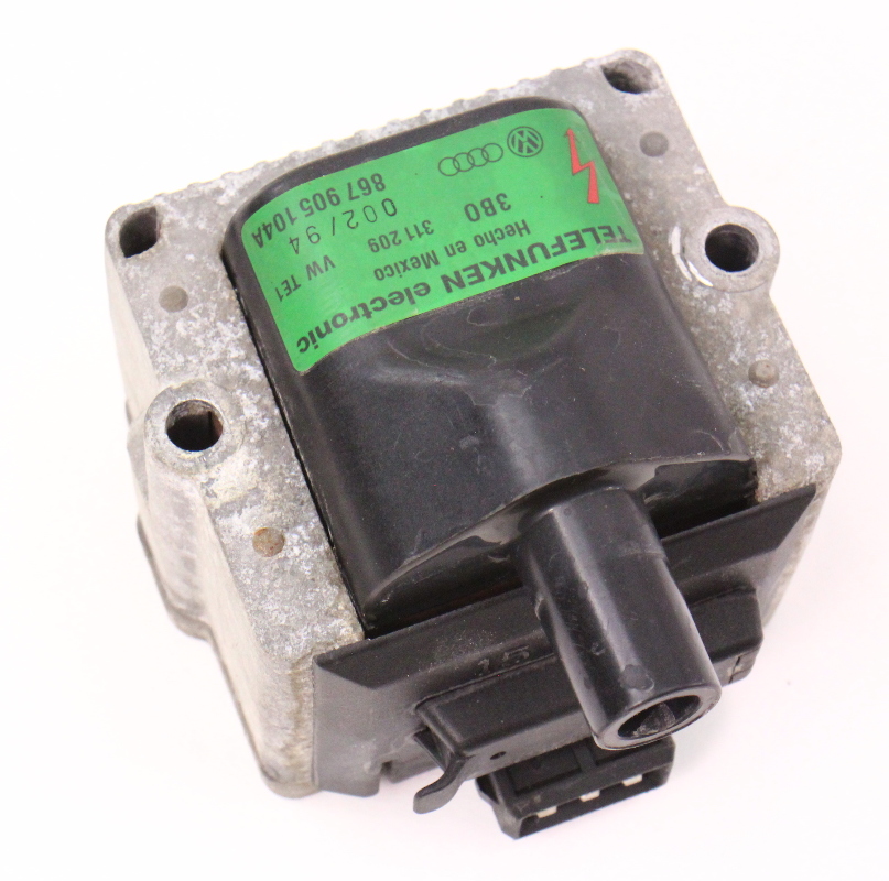 OBD1 Ignition Coil 9195 VW Jetta Golf Passat EuroVan Telefunken 867 905 104 A CarParts4Sale