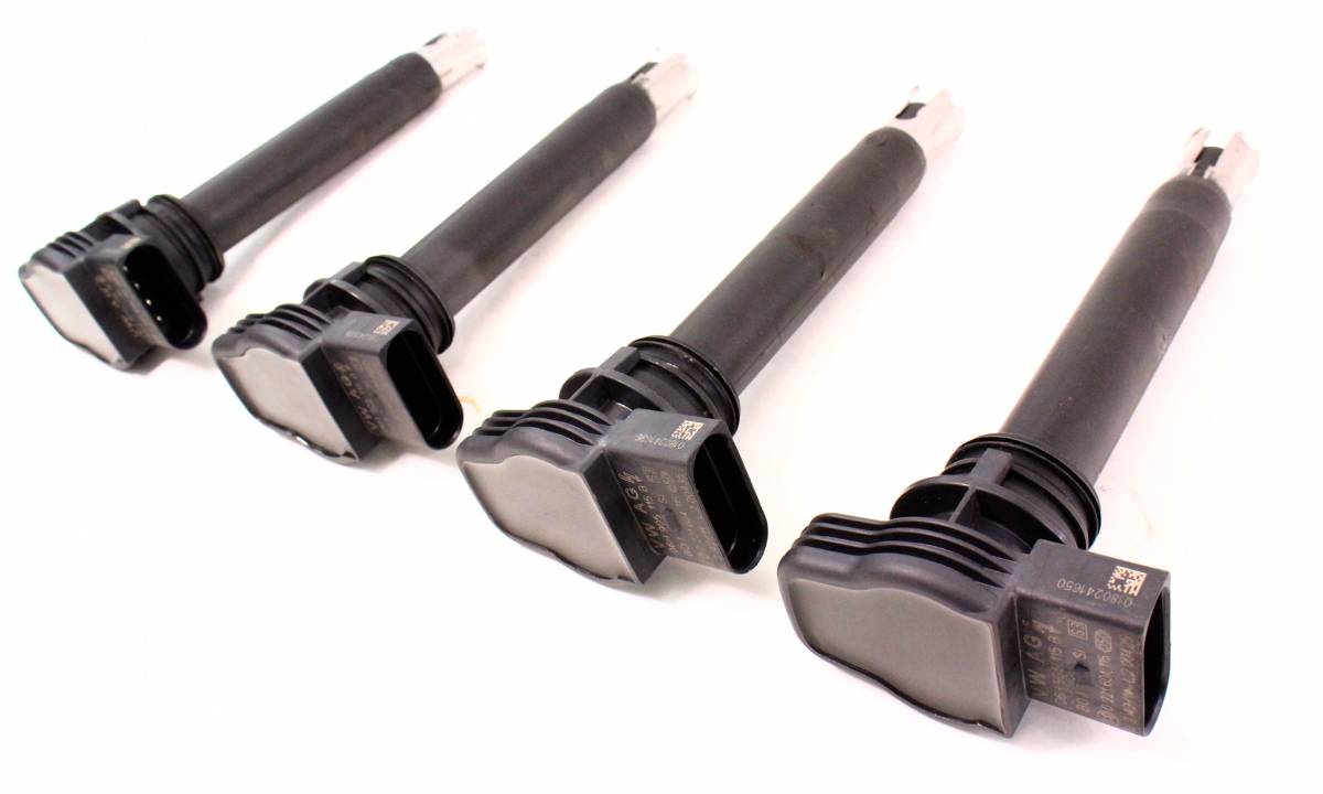 Set of 4 Ignition Coils VW Beetle Jetta GTI Eos Passat A4 TT Q5 06H