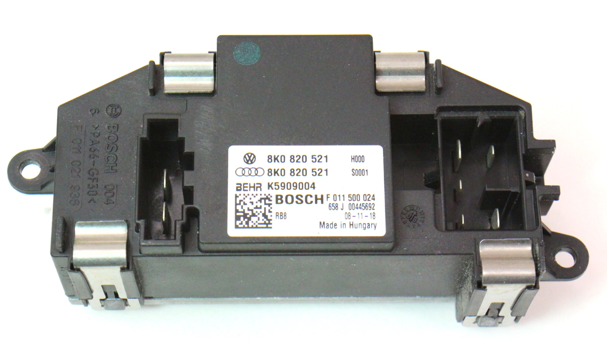 Blower Fan Motor Resistor 0912 Audi A4 S4 B8 Q5 A5 S5 Genuine 8K0