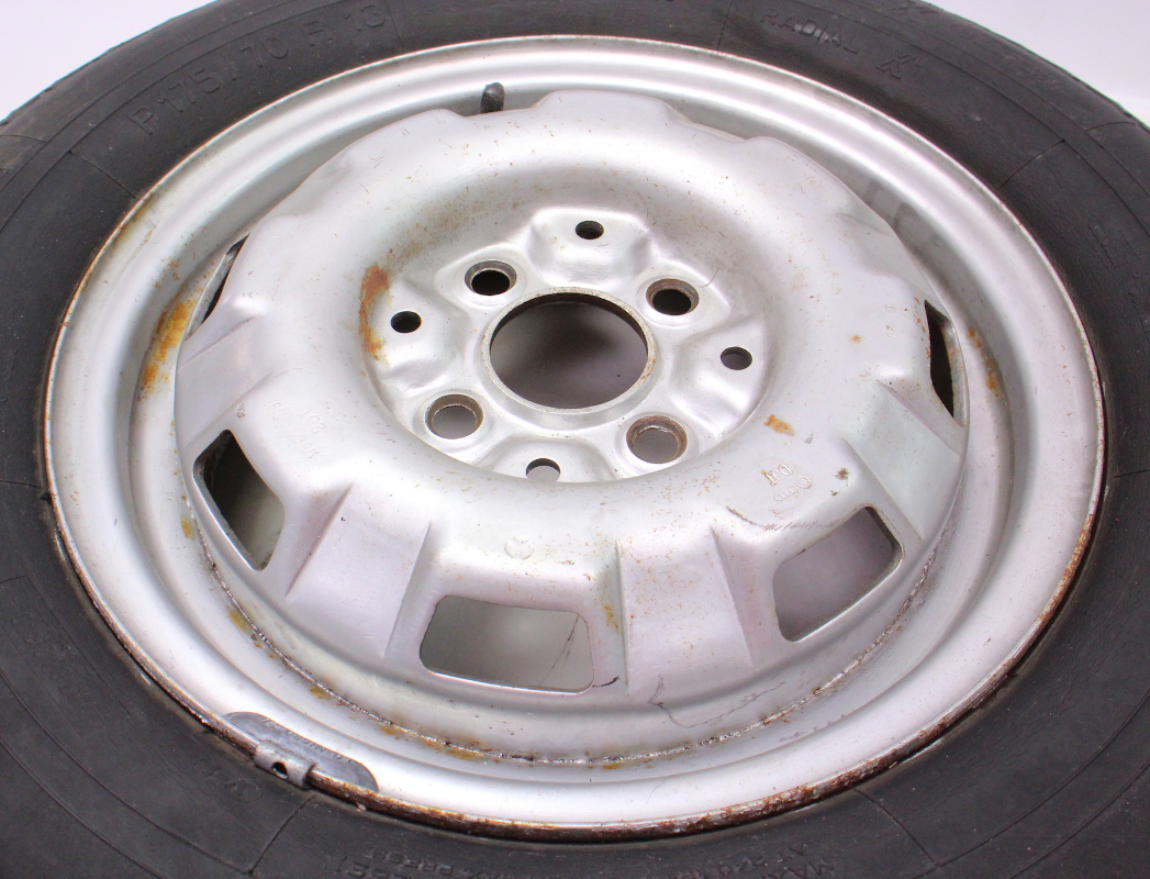 13" x 5" Original Spare Wheel Rim & Tire VW Jetta Rabbit MK1 175 601