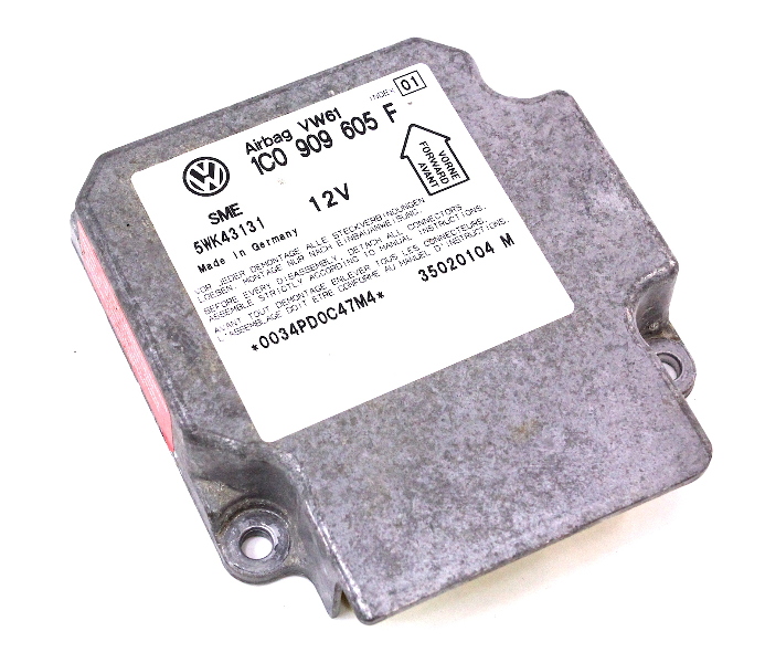 Airbag Air Bag Computer Module 0203 VW Jetta MK4 Genuine 1C0 909