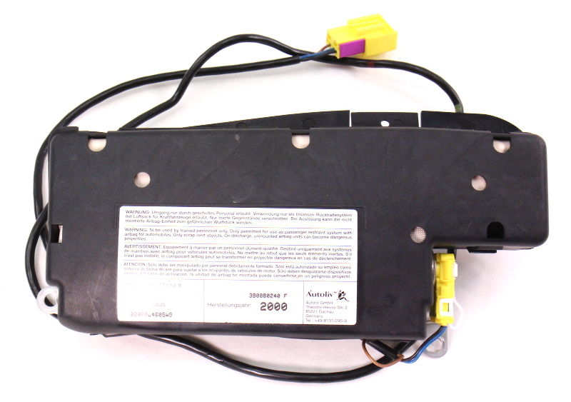 RH Seat Side Airbag Air Bag 0002 VW Passat Cabrio 3B0 880 240 F