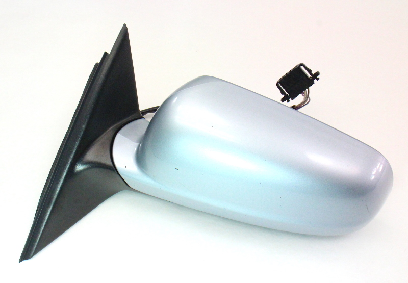 LH Side View Door Mirror 9804 VW Passat B5 LB5S Silver Blue