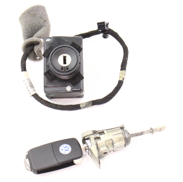 Ignition Key Door Handle Lock Set 0406 VW Phaeton Genuine 3D0 905