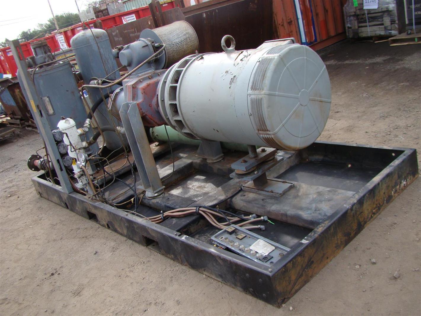 318Vn Motor//Engine: 208-230//1 Two Stage H318Vn Lbs. Wt. Tank: 80V : 432 100 Psi: 18.50 Cfm Displ.: 22.43 Atlas Copco Compressors H.P.: 5.0