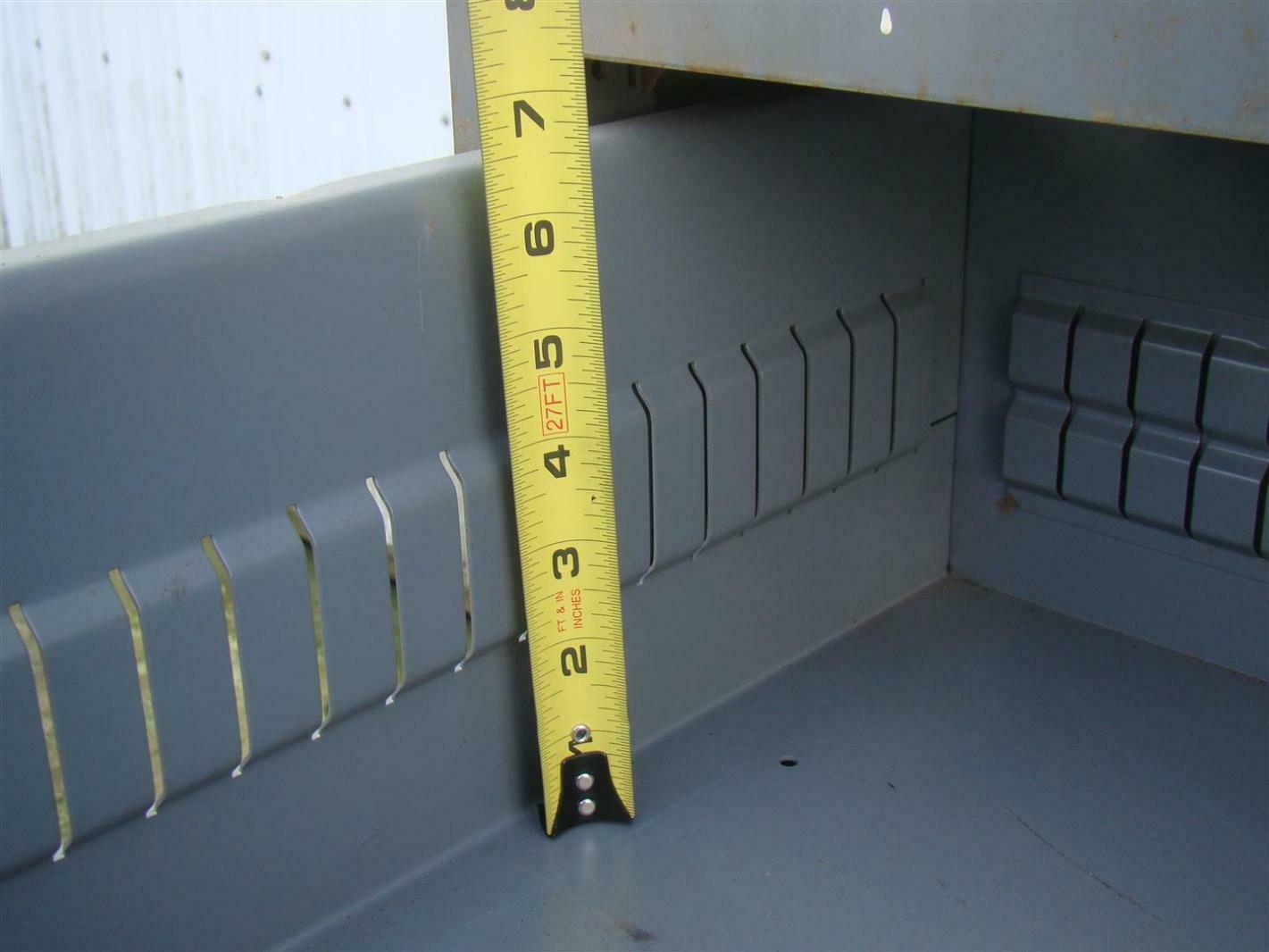 Stanley Vidmar 6 Drawer Tool Storage Grey 45x271/2x57" w/ Lock