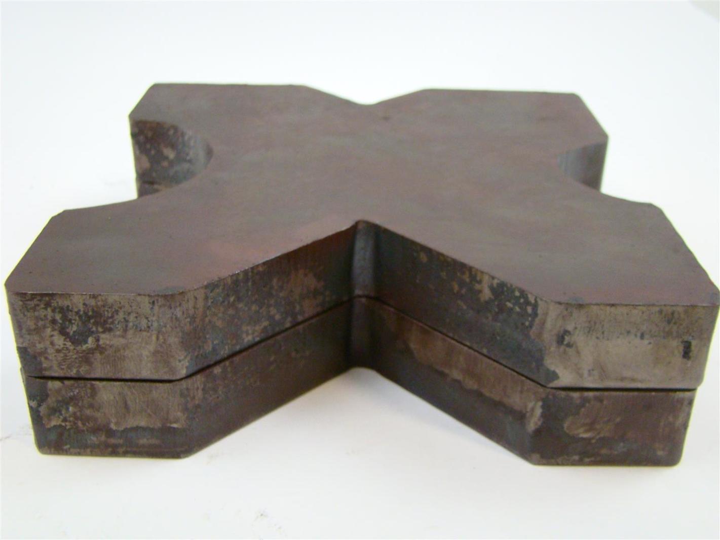 (PAIR) 7x7 Arbor Plates 1" Thick, Hydraulic HFrame Shop Press, VCut