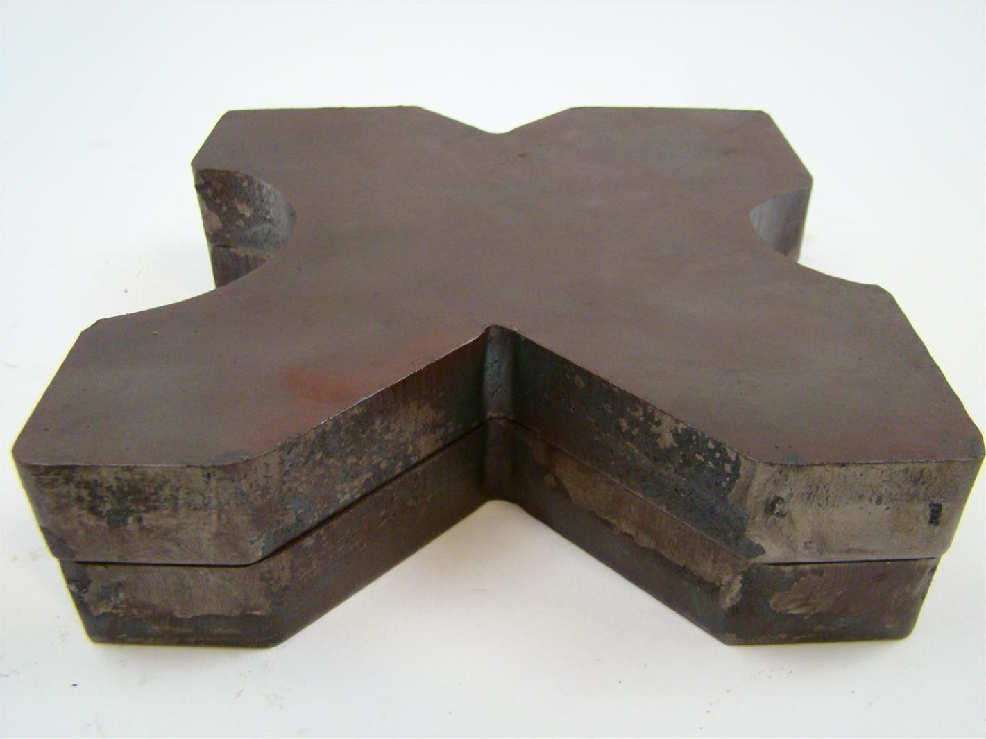 (PAIR) 7x7 Arbor Plates 1" Thick, Hydraulic HFrame Shop Press, VCut