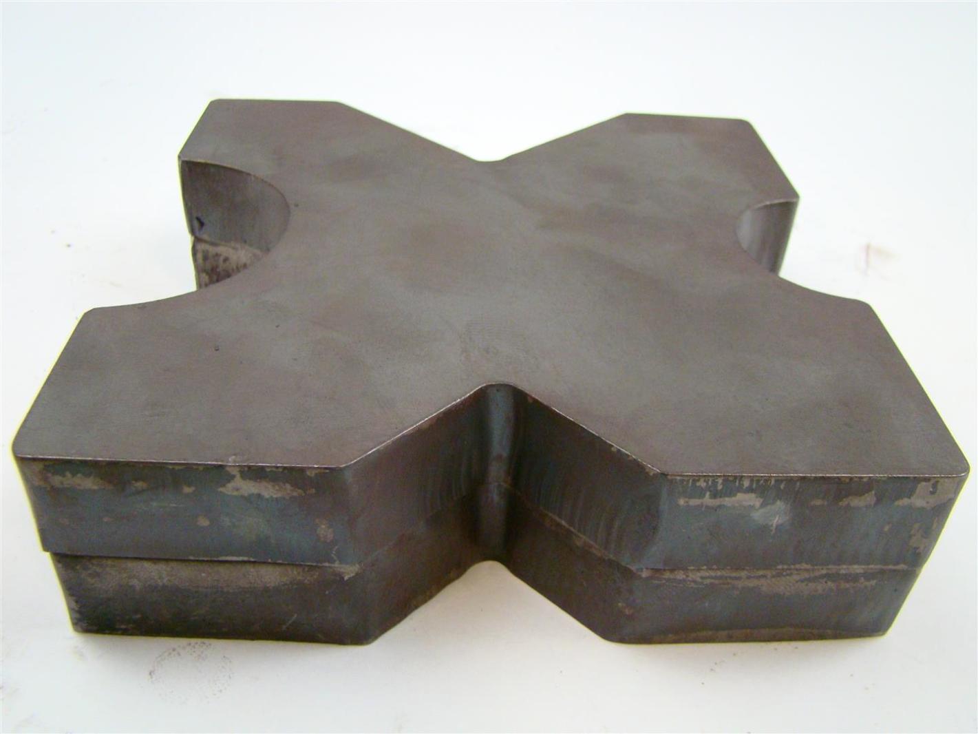 (PAIR) 7x7 Arbor Plates 1" Thick, Hydraulic HFrame Shop Press, VCut