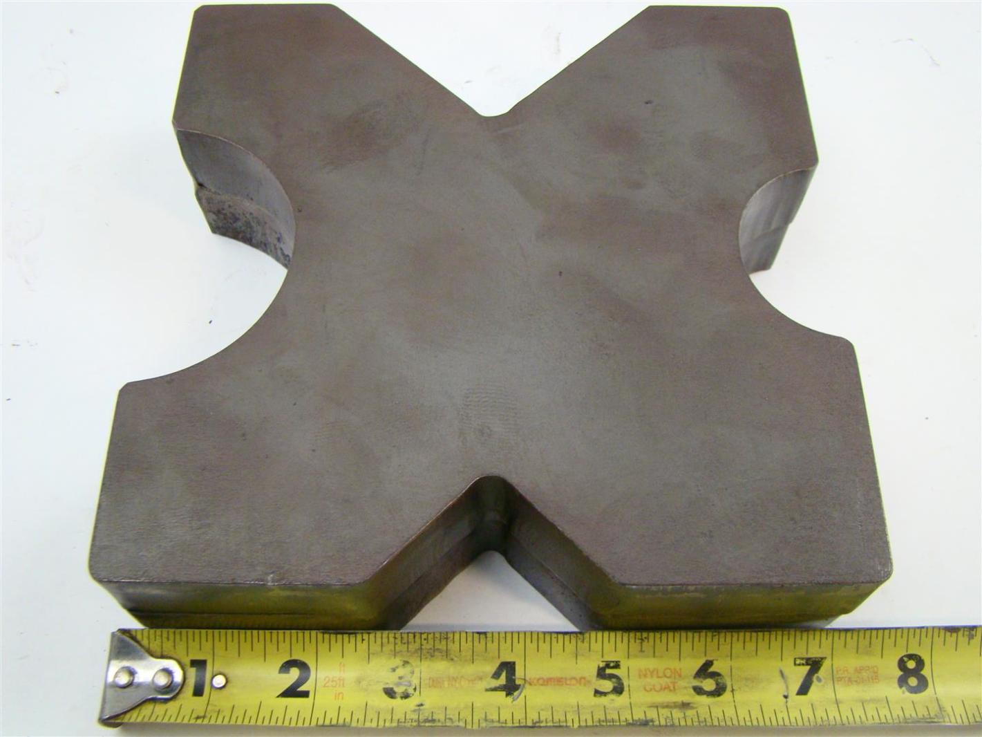 (PAIR) 7x7 Arbor Plates 1" Thick, Hydraulic HFrame Shop Press, VCut