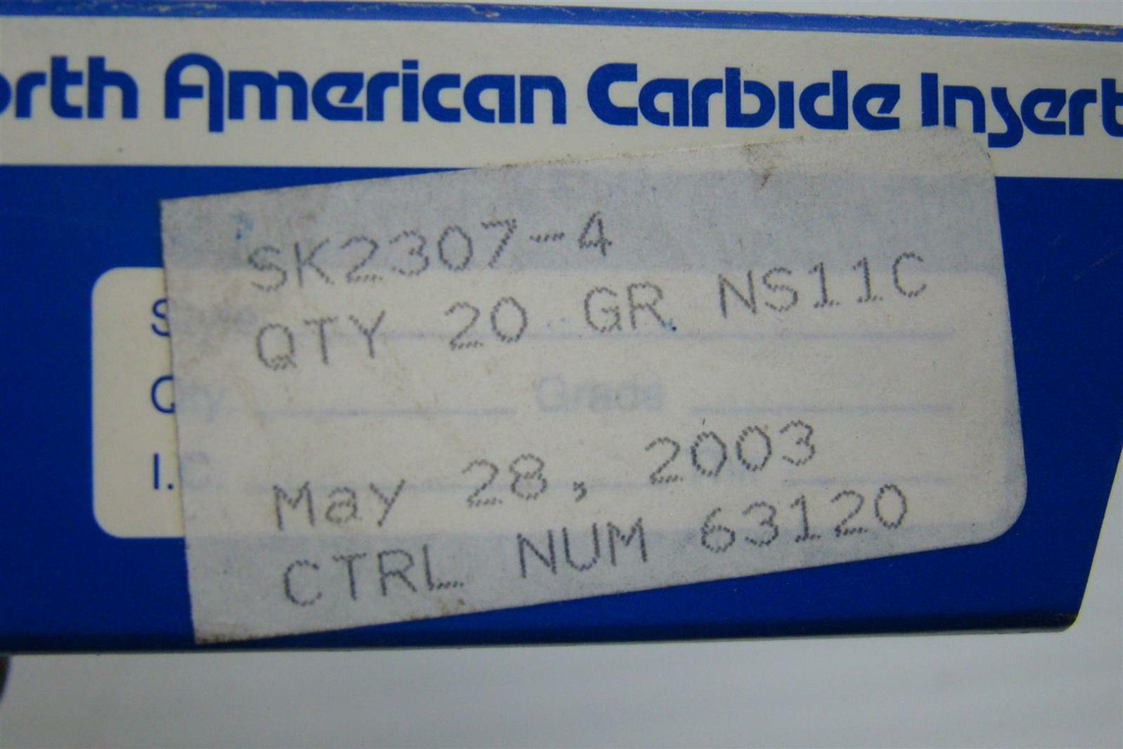 North American Carbide Cutting Inserts SK2307-4