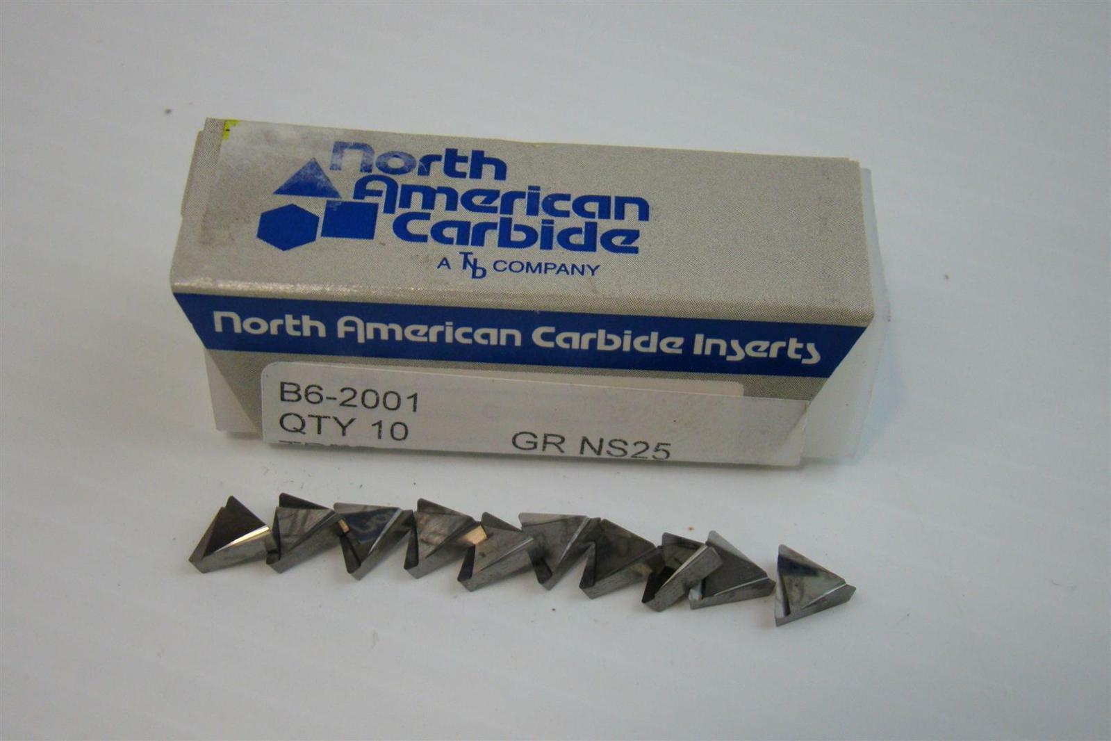 North American Carbide Carbide Cutting Inserts B6-2001
