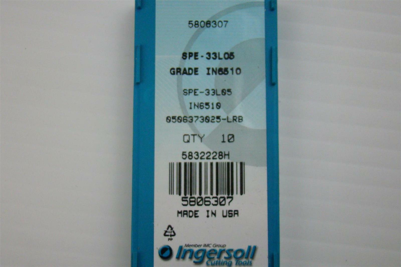 Ingersoll Carbide Cutting Inserts B6-658