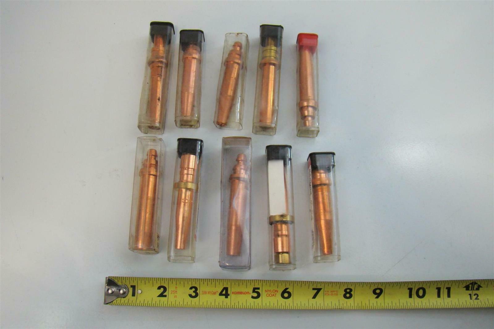 (10) Radnor Torch Tips 164-5, 164-9, 164-7, 164-1