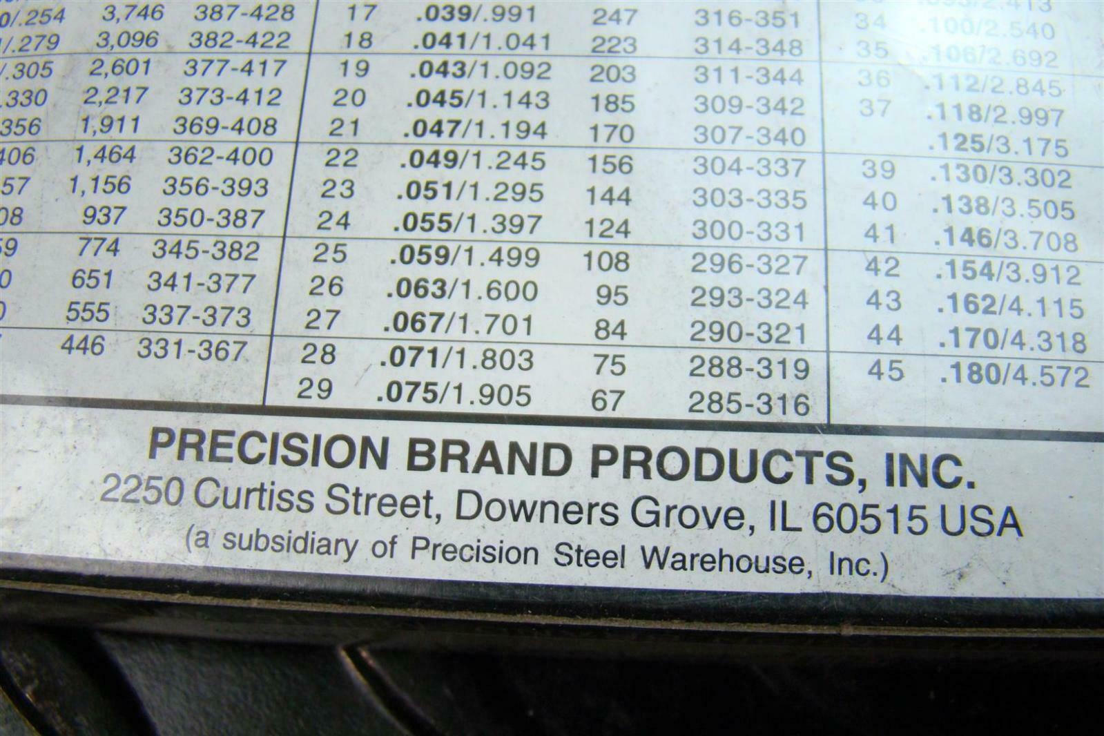 Precision Brand .039