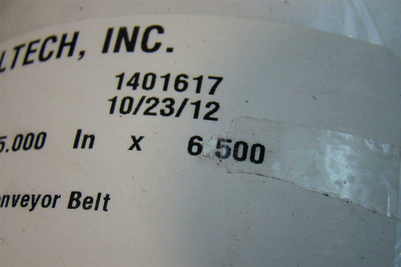 Plastic Spiral Lace Conveyor Belt 18/'5/" x 6.5/" 46015 Ammeraal Beltech Inc