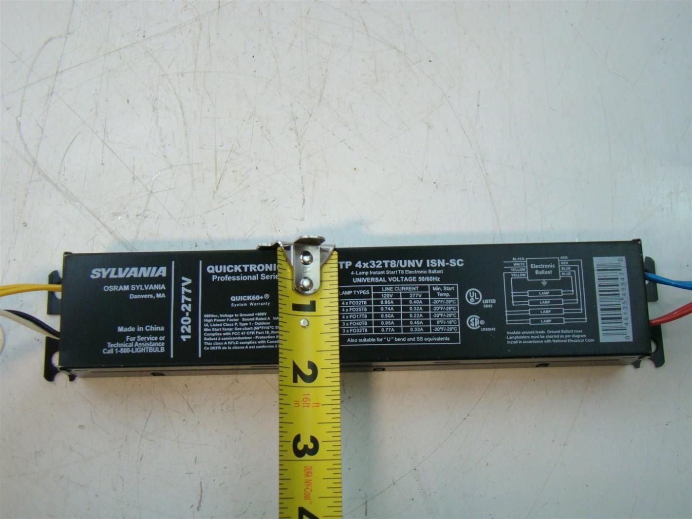 Sylvania Quicktronict8 Ballast 120277V QTP 4x32T8/UNV ISNSC eBay