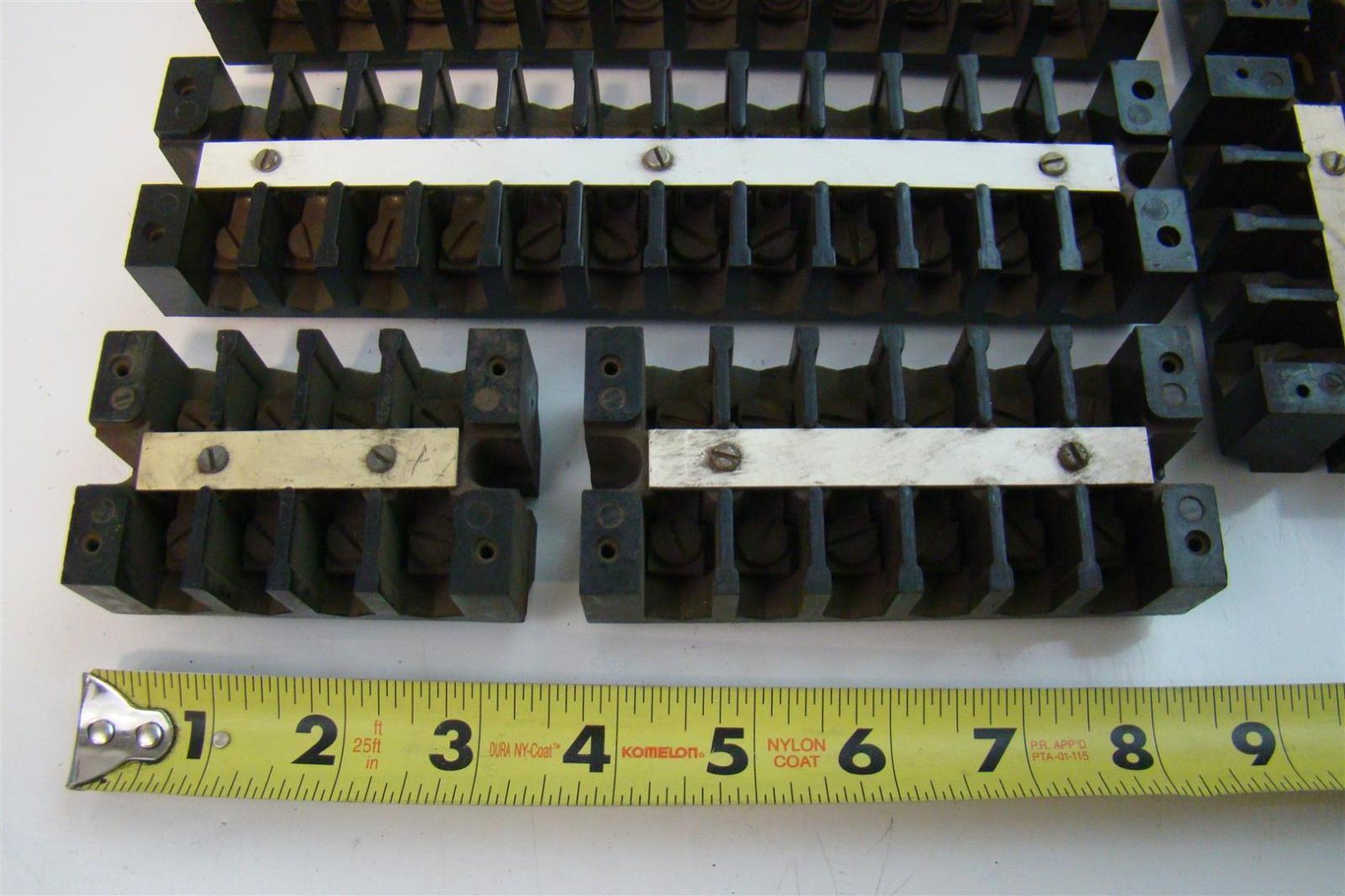 (8) Assortment of Buchanan Terminal Block 12, 6, 4 Joseph Fazzio
