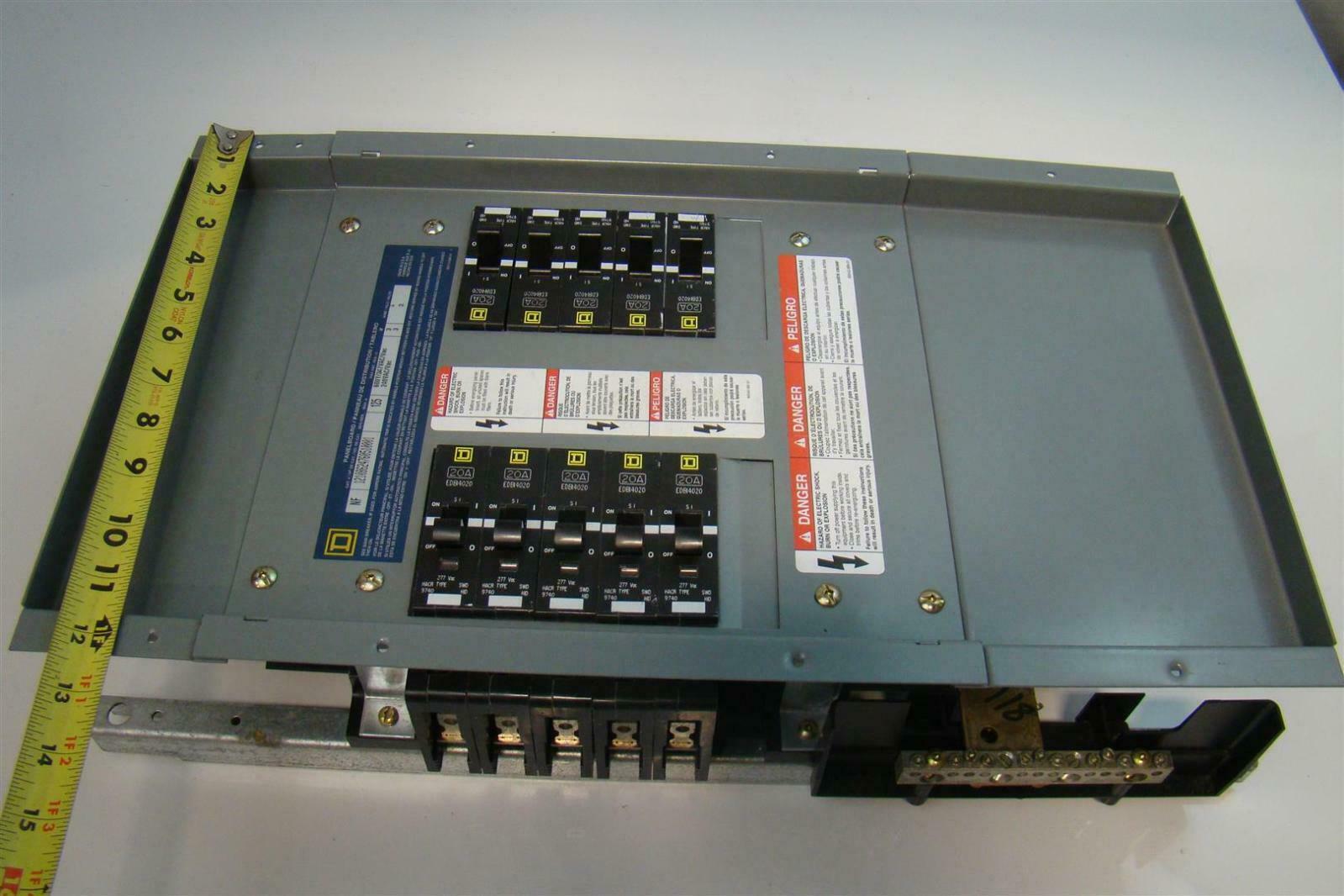 Square D 125A 240Vac NF Panel with EDB Breakers 12108624760510001 eBay