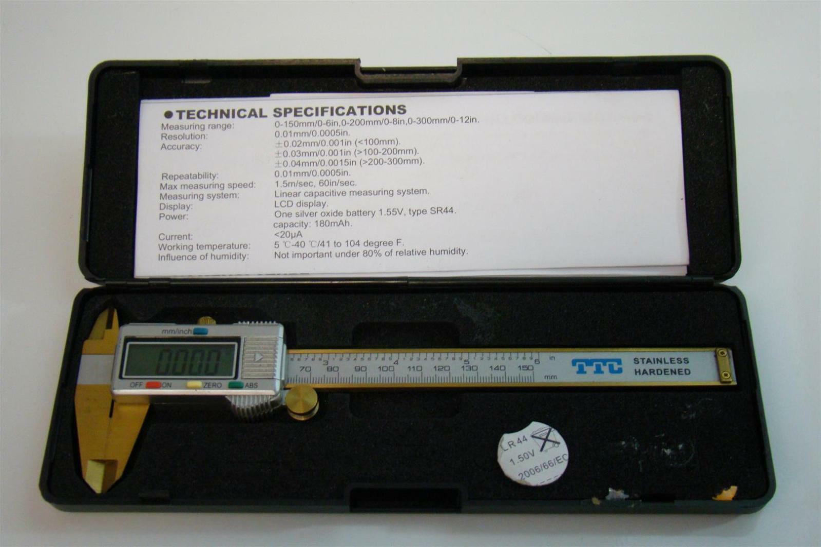 TTC Stainless Hardened Digital Caliper 0-150mm | eBay