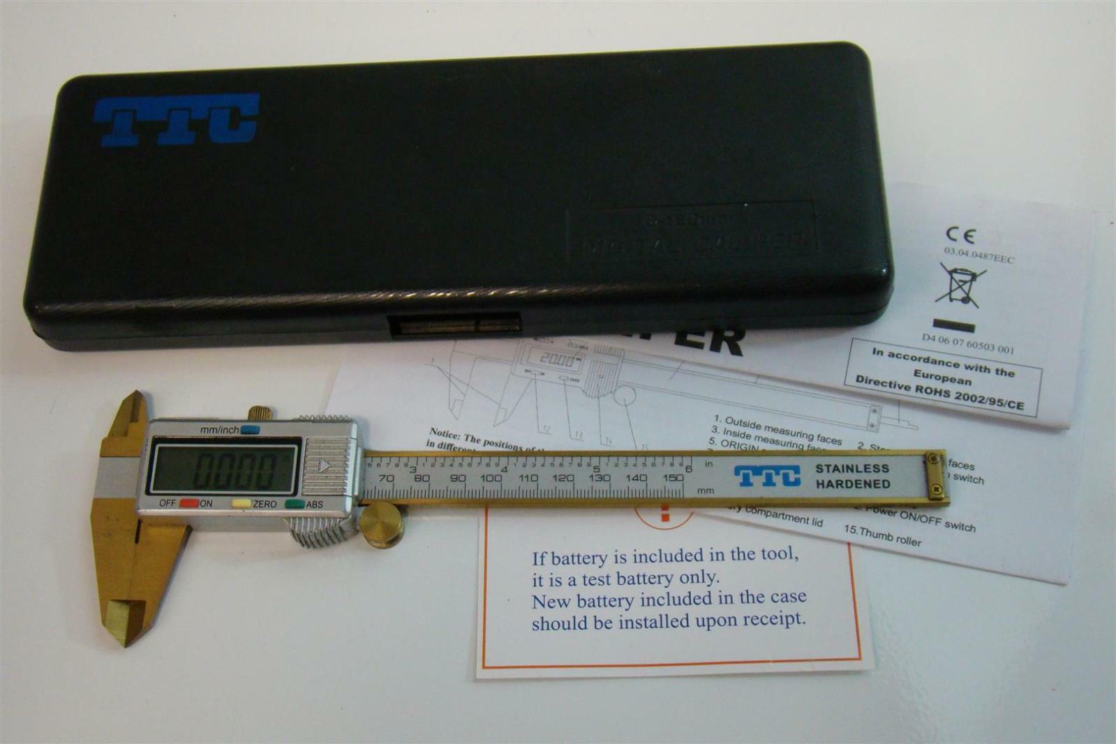 TTC Stainless Hardened Digital Caliper 0-150mm | eBay