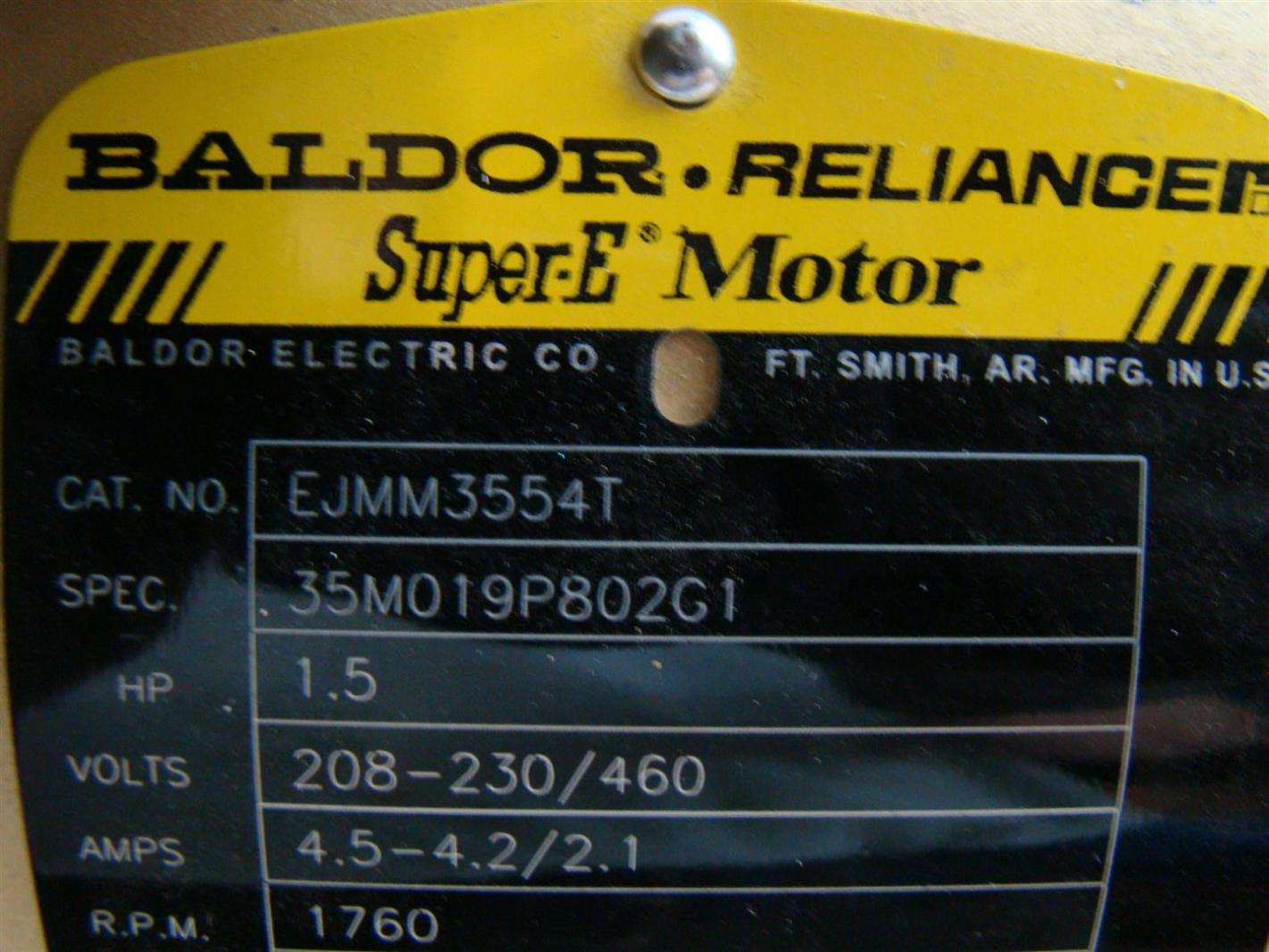Baldor Super E Motor Manual