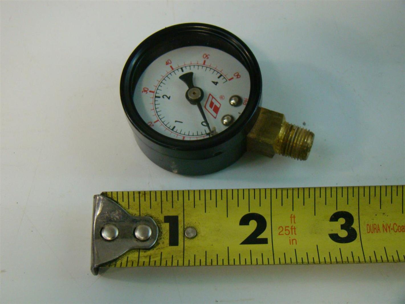 (5) 60 PSI Pressure Gauges 1/4