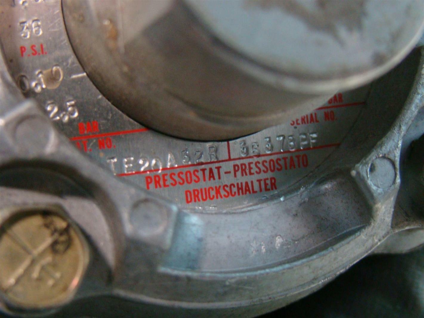 Asco Tri Point Switch 1/8HP 125Vac 36378PF2 SA21AR