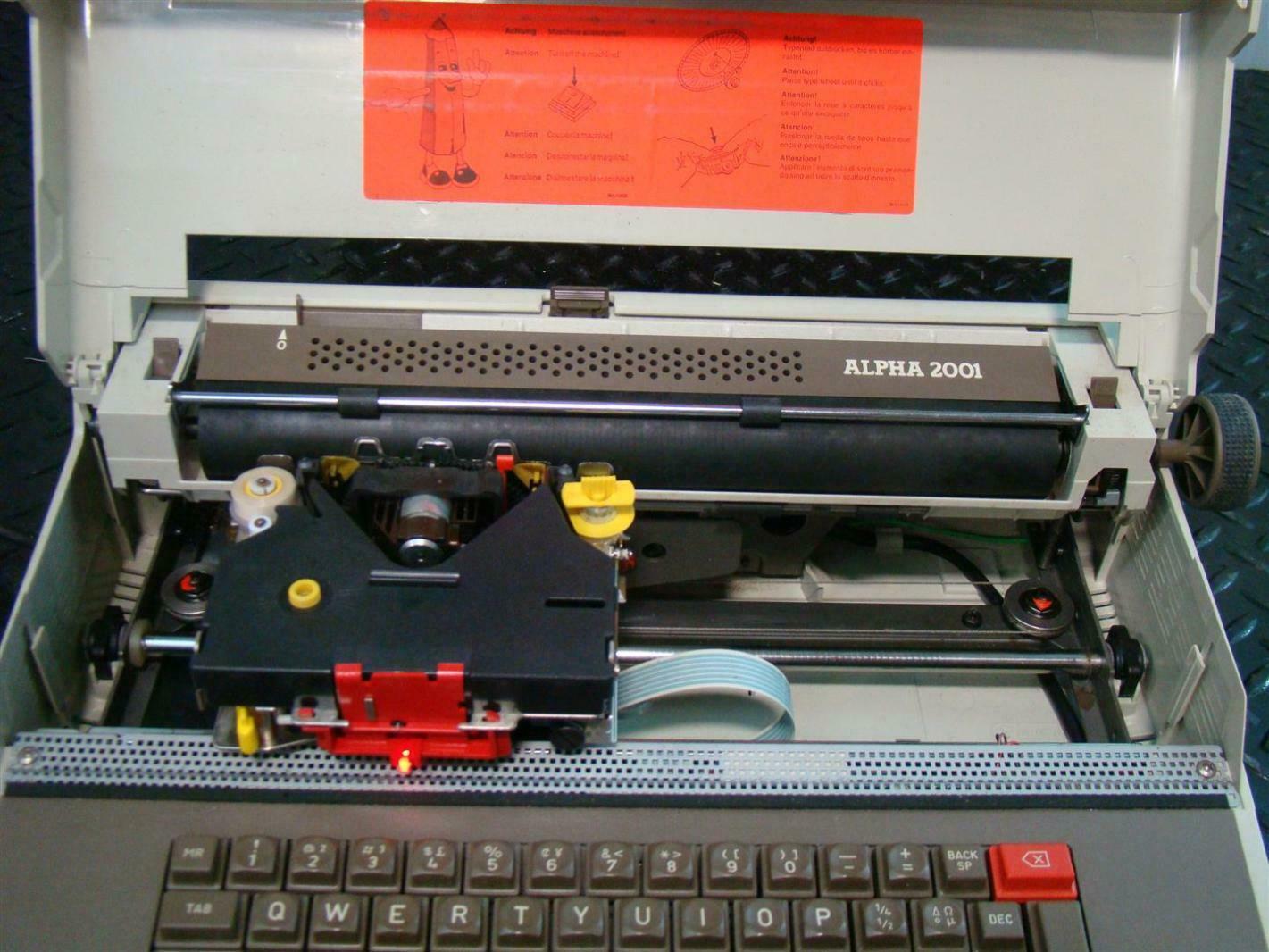 Royal Typewriter 115V 350A Alpha 2001 With GRC Ribbons Tape T322COB eBay
