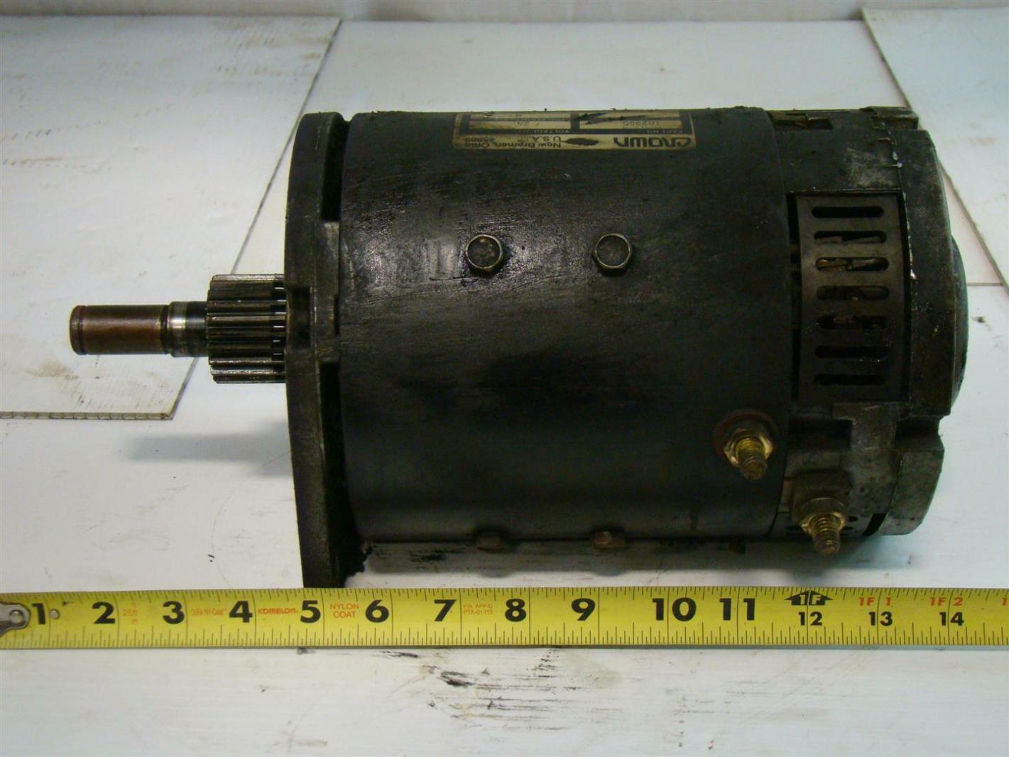 Crown DRIVE 24 VOLT DC MOTOR 102985 for 30SP36TT Order Picker