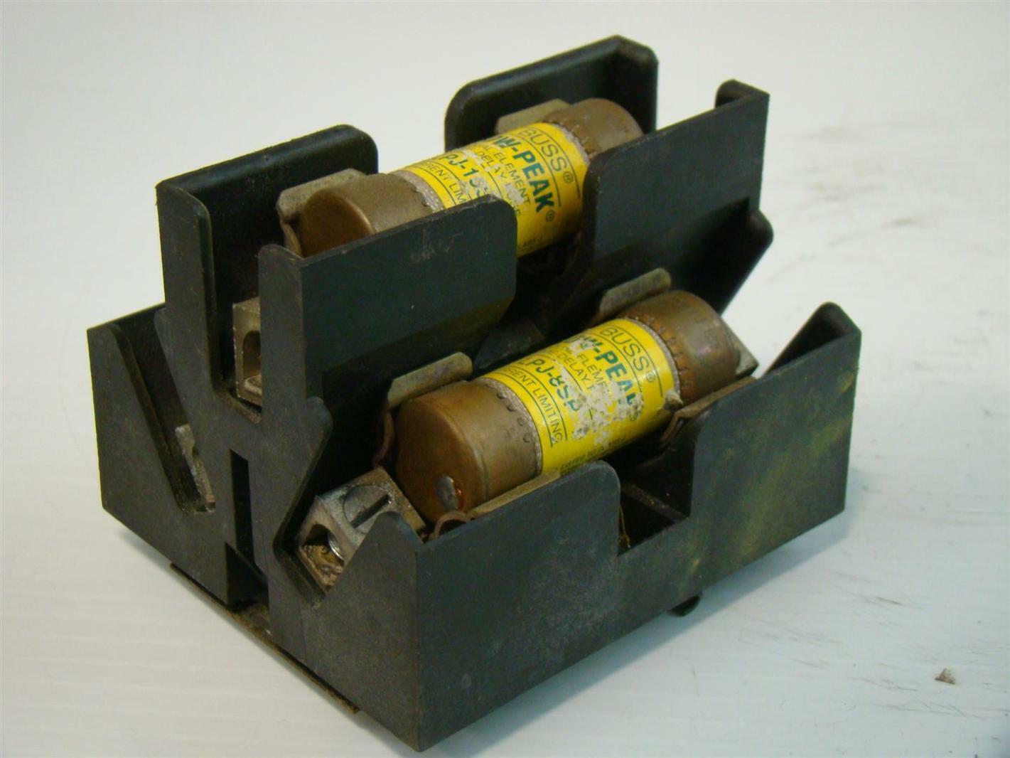 Buss Fuse Block 3 Pole 30A600V 60C/75C Wire 200K Amp JP600303CRA eBay