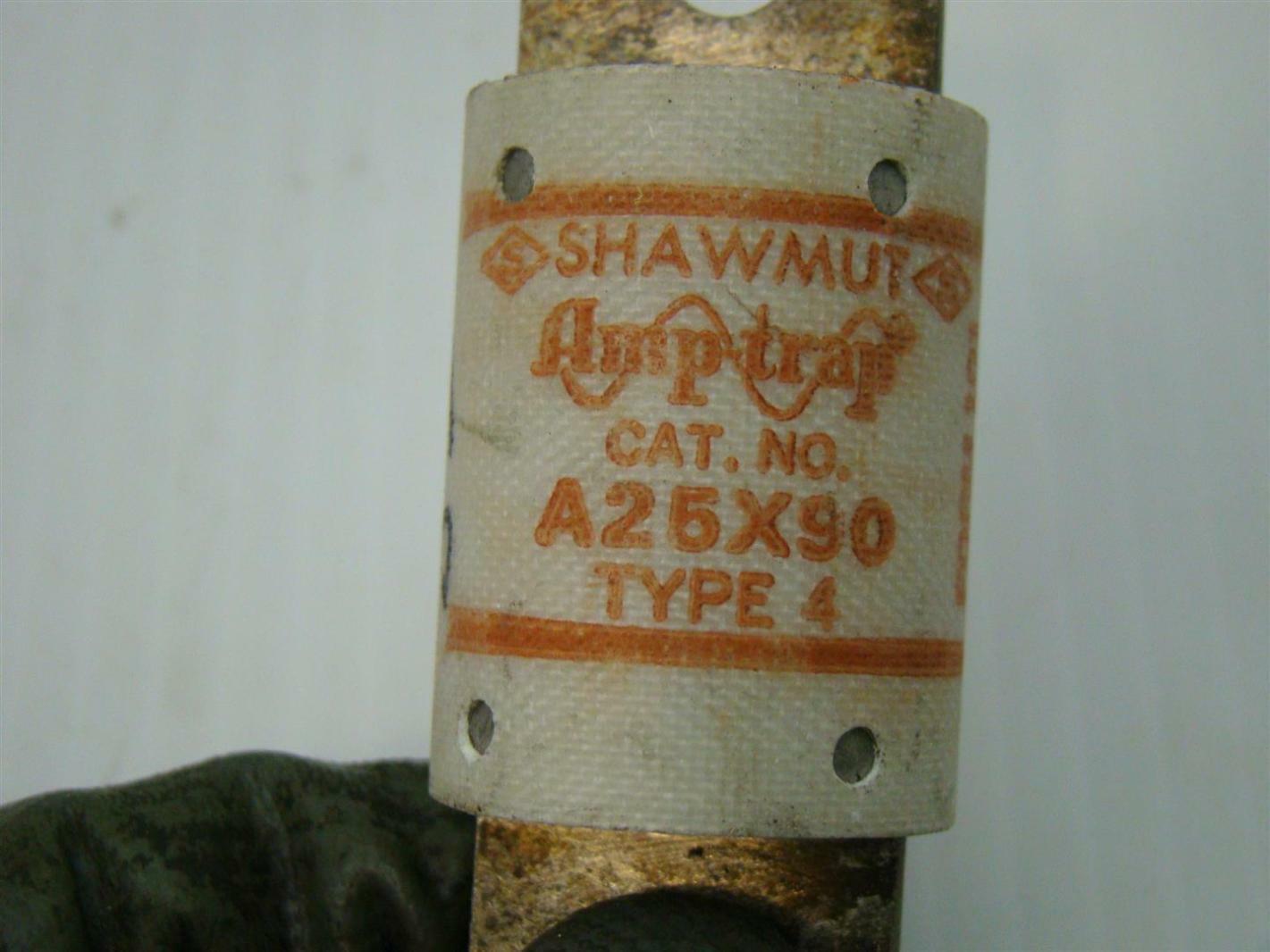 (4) Shawmut Amptrap 250V 90Amps A25X90