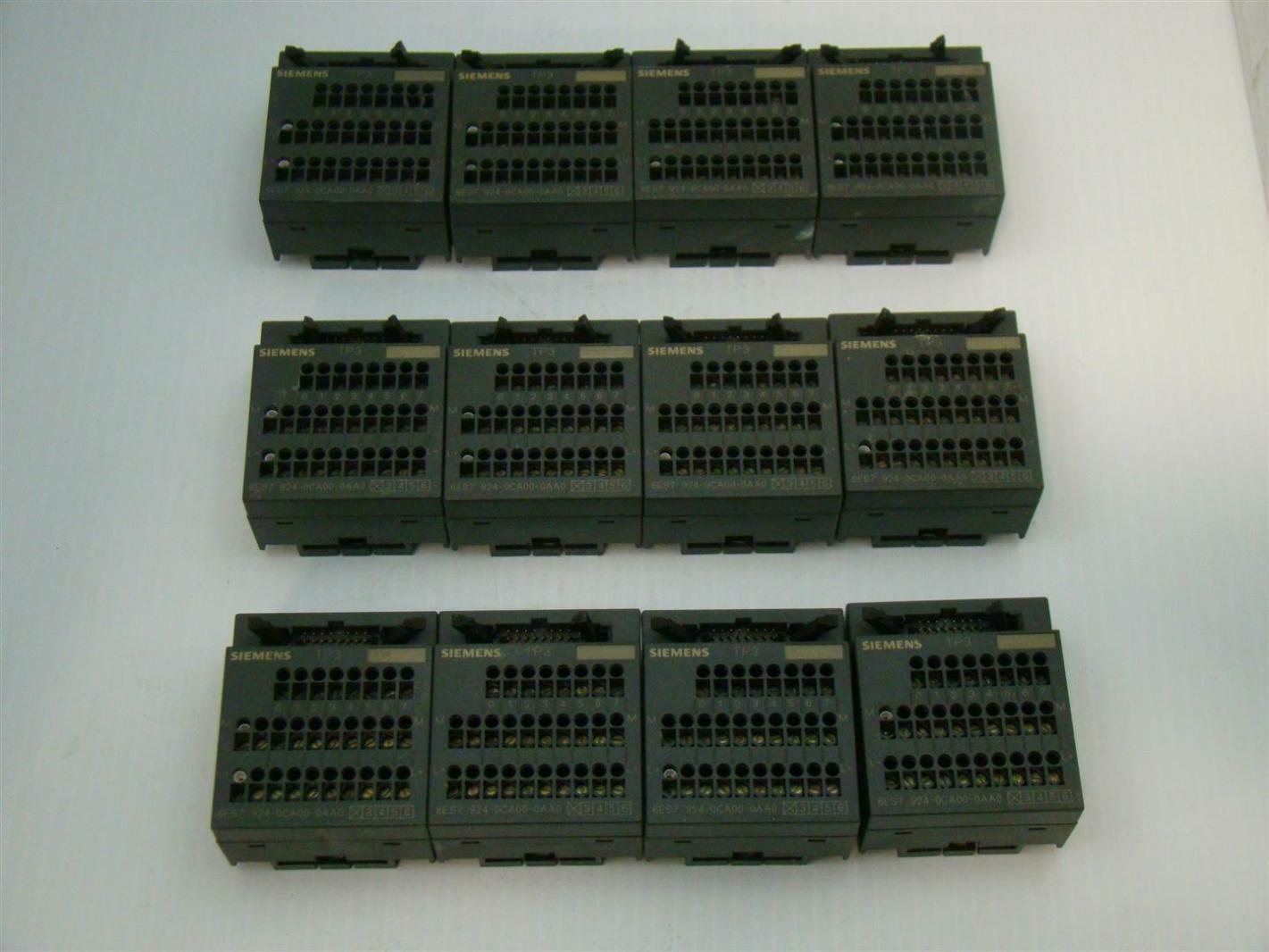 Siemens TERMINAL BLOCK 3-TIER S7300 SCREW 8 CH 6ES7 924-0CA00-0AA0 | eBay