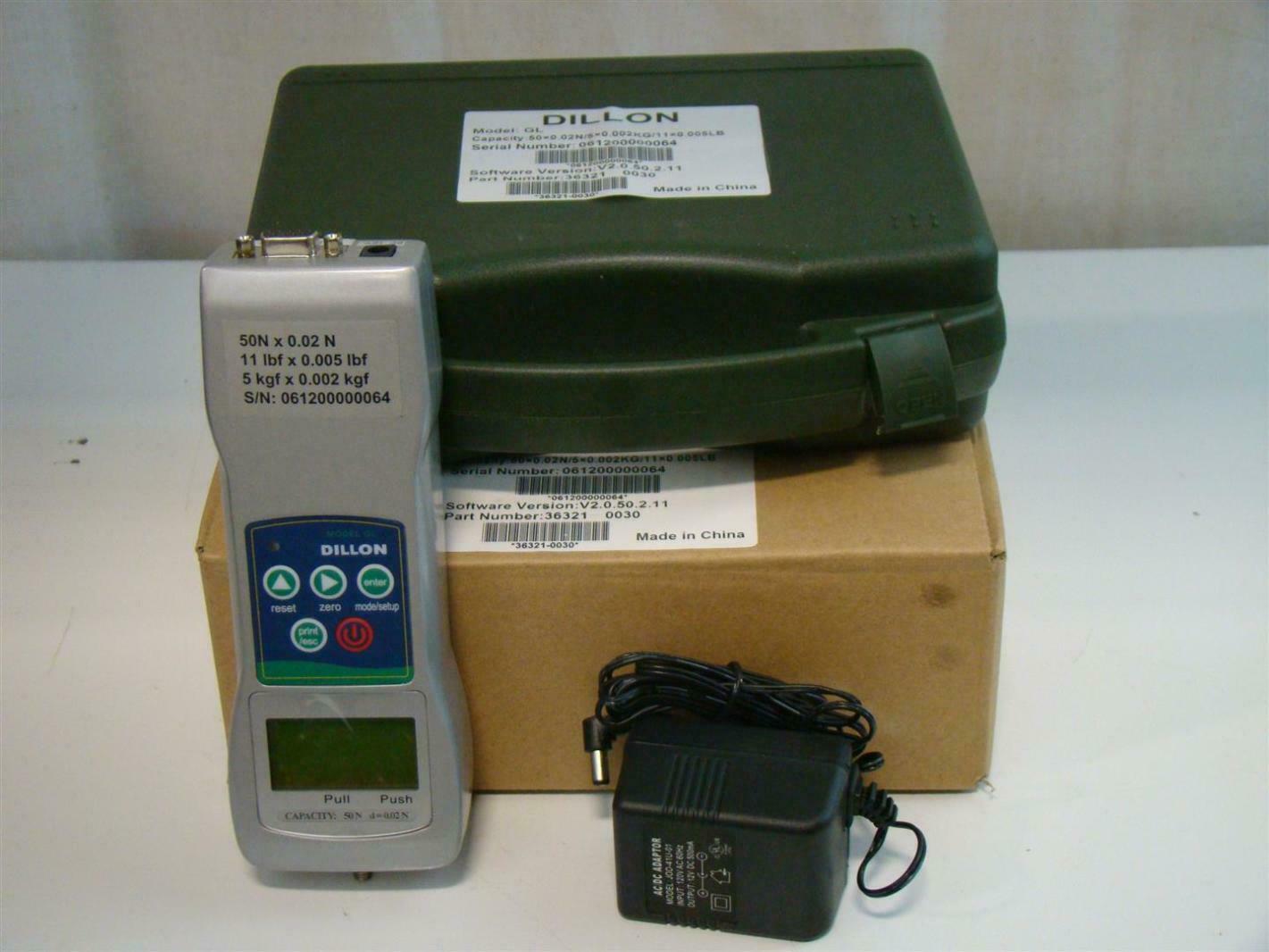 Dillon GL Digital Force Gauge 061200000064 36321 0030 RS232C eBay