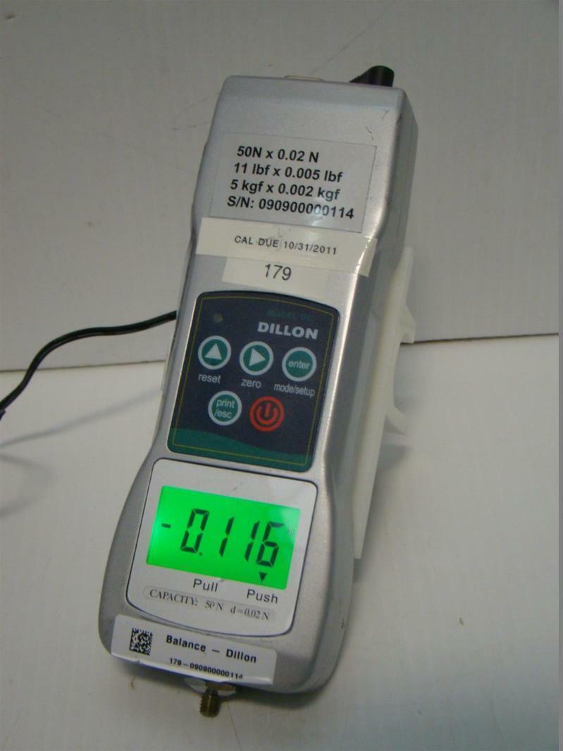 Dillon GL Digital Force Gauge RS232C 06100000068 V2.0.0.50.2.11 36321