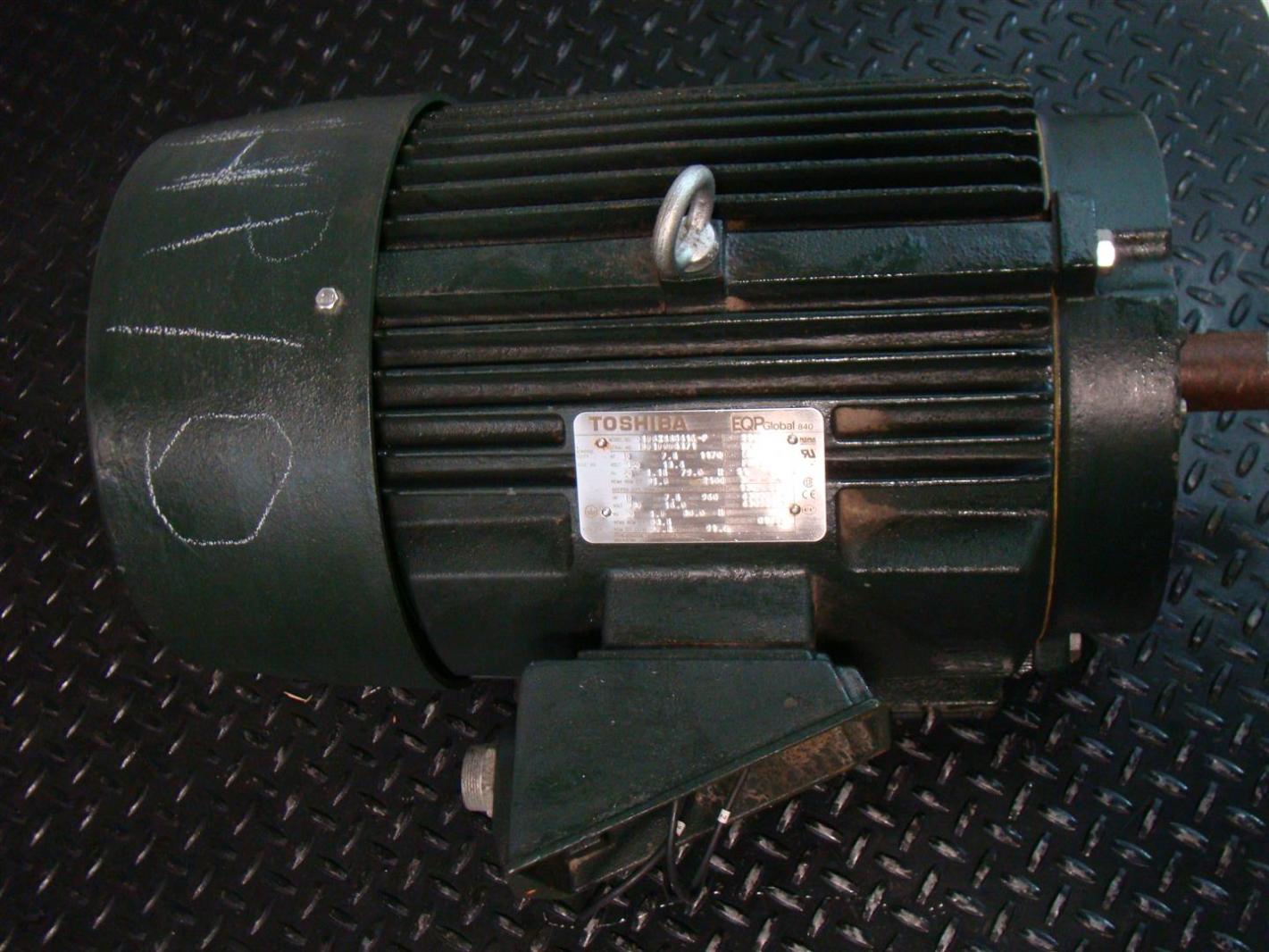 Toshiba Electric motor 10HP 460v 3Ø 1170Rpm 0106XSSB41AP eBay