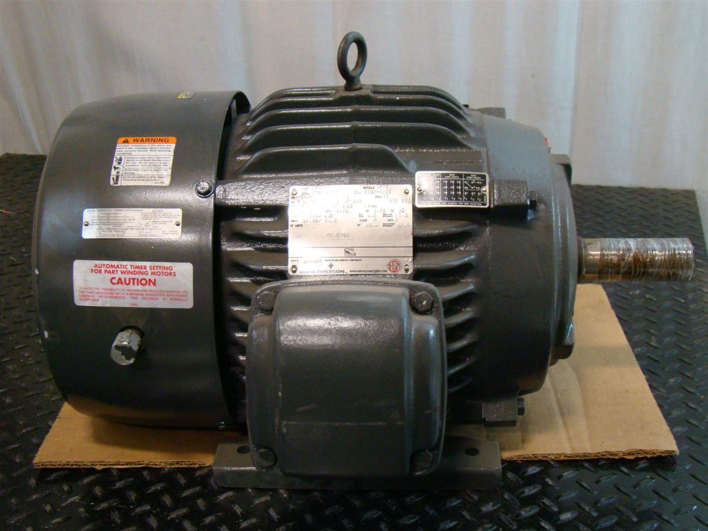 US Motors Emerson Electric Motor 15HP 230/460V 3Ø 1775Rpm AF96 X15E2B