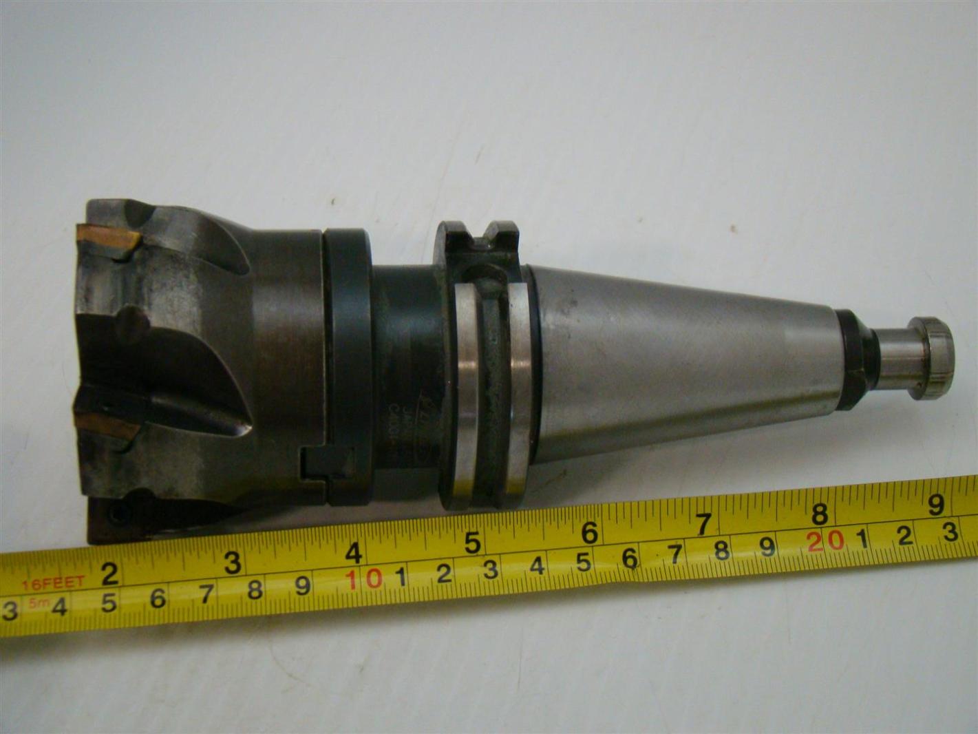 Lyndex Collet CAT40 Shell Mill Holder, 1/2"20 Arbor, 2.382" Diameter