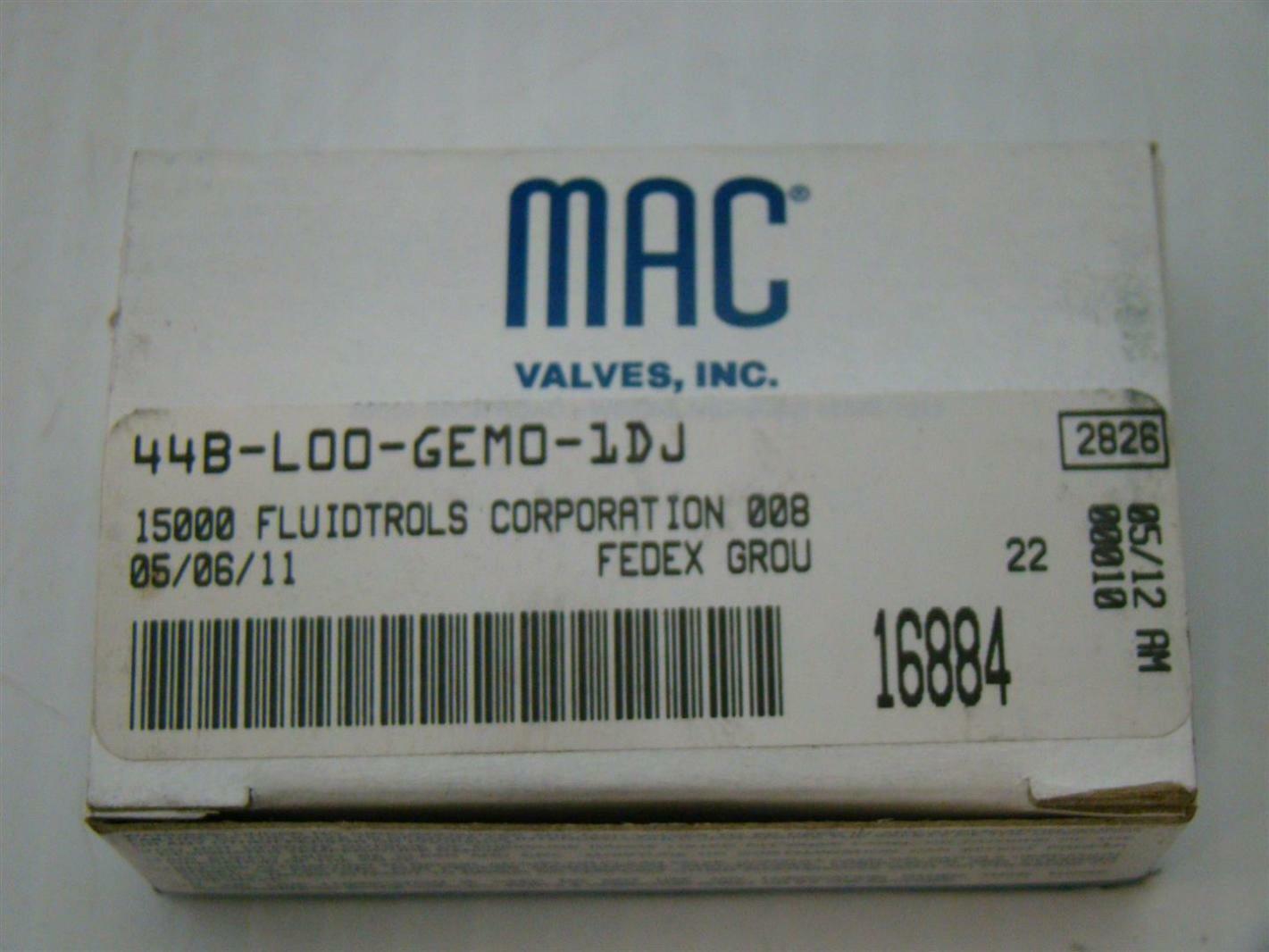 Mac Valves 44B-L000-GEM0-1DJ