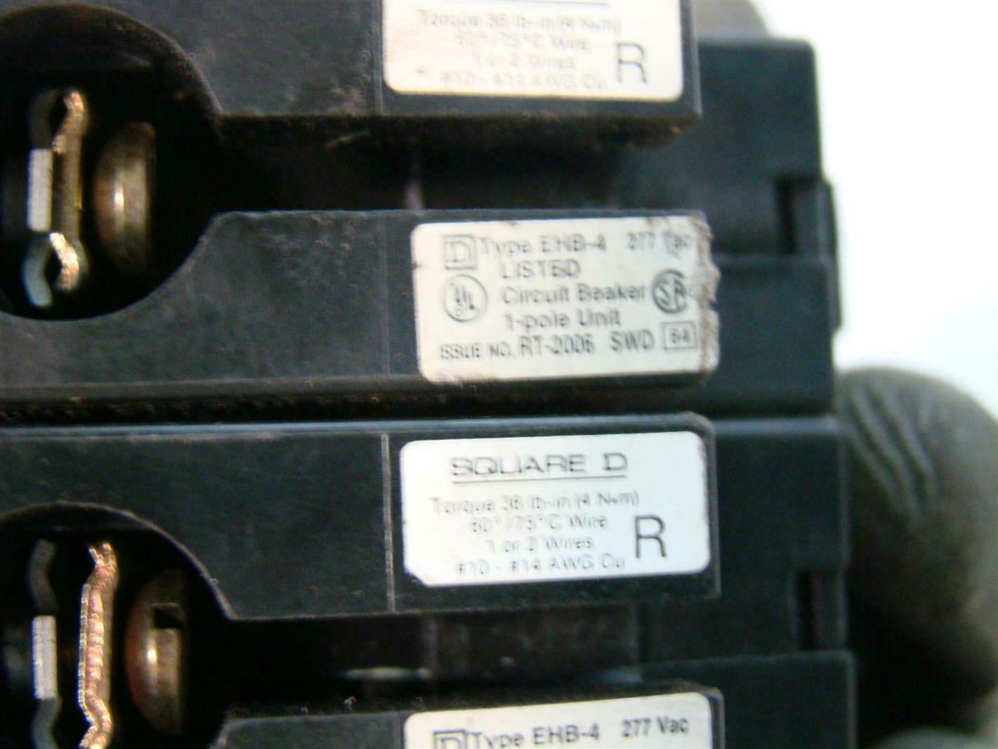 Square D Circuit Breaker 277/120ac 96142 EHB14020
