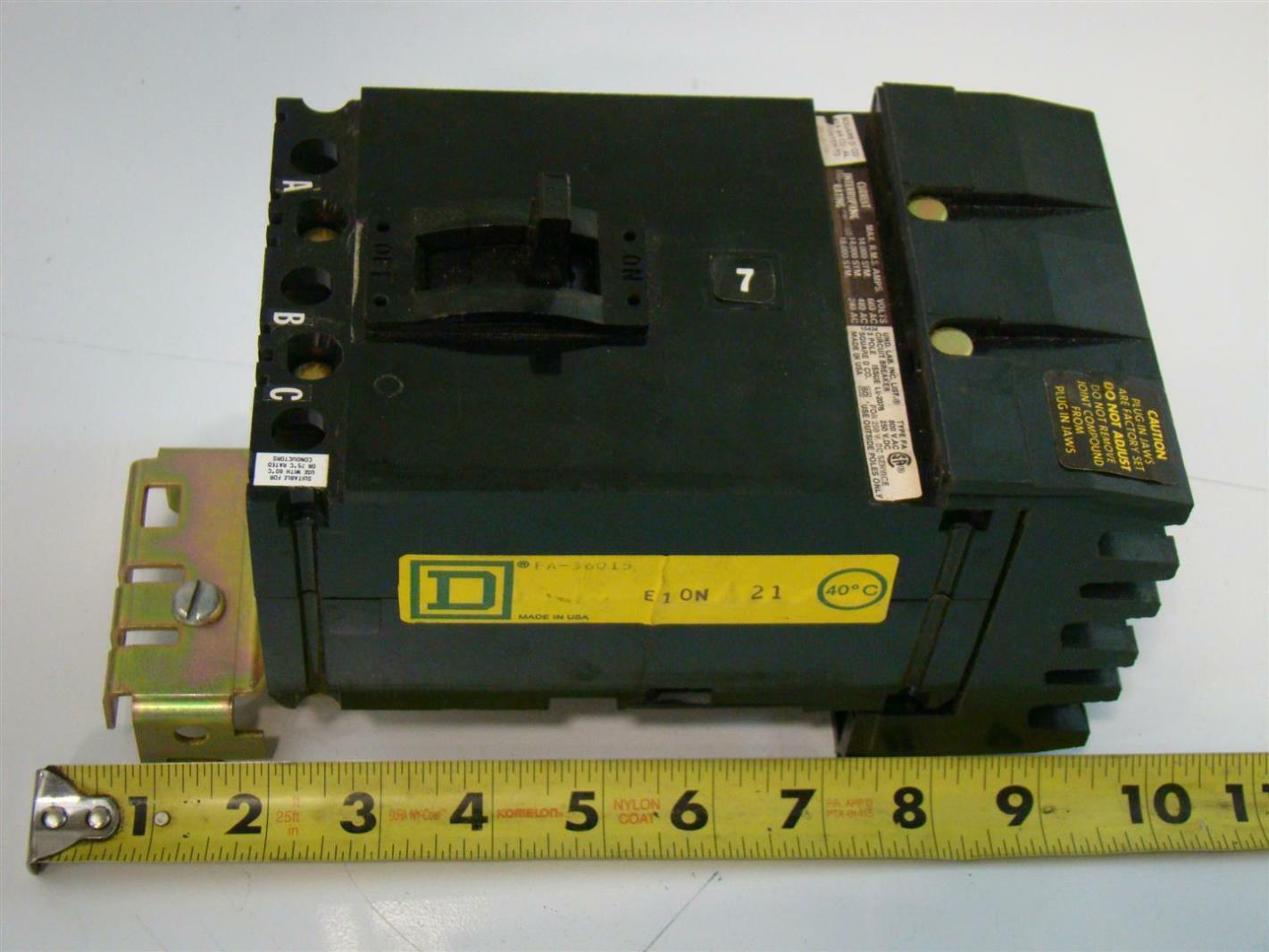 Square D  I-Line Circuit Breaker 15A FA-36015
