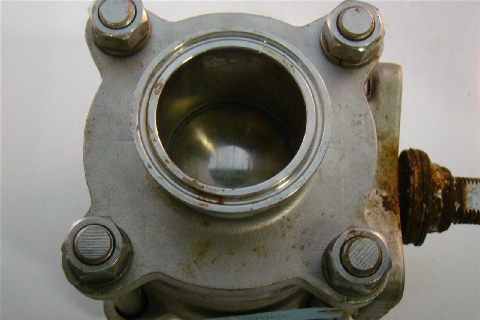 PBM Ball Valve SIHLH5XJ02 2" 316L Stainless Sanitary Clamp TFM VTFE