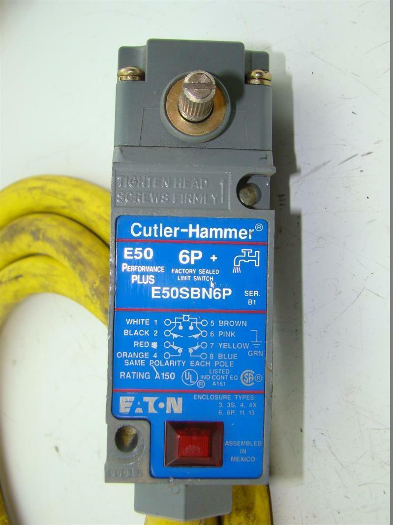 Eaton CutlerHammer Limit Switch E50 6P E50SBN6P eBay