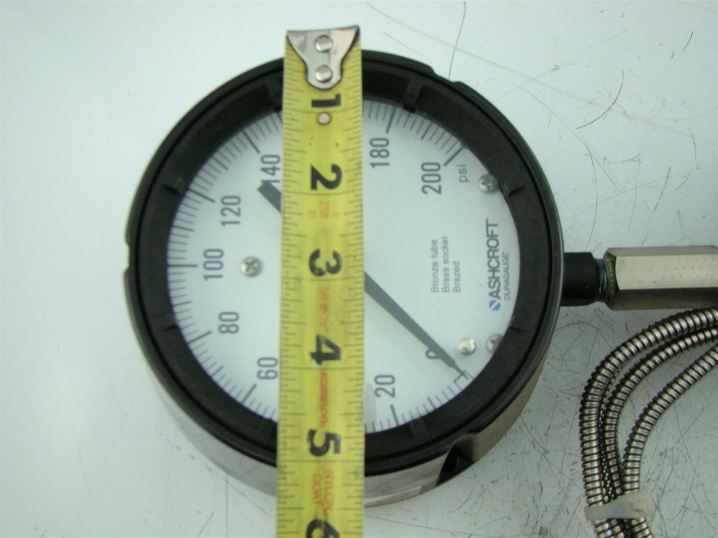 ASCROFT PRESSURE GAUGE 0 TO 200 PSI + AMETEK DIAPHRAGM SEAL DIA316L ST